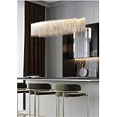 cheap Island Lights-100 cm Multi-shade Bulb Included Chandelier Gold Pendant Light Metal Island Oil-rubbed Bronze Chic &amp; Modern Luxury Firework 110-120V 220-240V