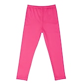 cheap Girl&#039;s 3D Vision &amp; Shining-Girls&#039; 3D Solid Colored Pants Leggings Fall Winter Active Cute Tights Kids 3-12 Years Outdoor Vacation Street Regular Fit