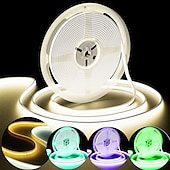 cheap Neon LED Lights-2M-30M COB LED Strip Light Plug in Flexible 220V Waterproof IP67 High Voltage Led Strip Multiple Colors 240LEDs/M Waterproof Led Light Strips for Bedroom Living Room Kitchen Furniture