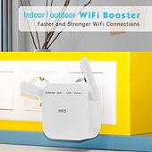 cheap Wireless Routers-WiFi Range Extender Signal Booster up to 4000 sq.ft Wireless Internet Repeater Wi-Fi Booster and Signal Amplifier with Ethernet Port