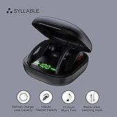 baratos Auscultadores TWS True Wireless-Fones de Ouvido Bluetooth 5.1 Esportivos com 50H de Graves Profundos Cancelamento de Ruído com Microfone IP7 à Prova d&#039;Água Fones de Ouvido Sobre a Orelha USB-C/Display LCD para Corrida