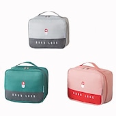 abordables almacenamiento de equipaje y viajes-Caja de medicina gruesa de gran capacidad, bolsa de medicina familiar, bolsa de almacenamiento portátil, caja artística de tela, caja de medicina en capas multifuncional