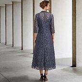preiswerte Mit Jacke-A-Linie Mutter der Braut Kleid elegant V-Ausschnitt Tee-Länge Chiffon Spitze ärmellos Jackenkleider mit Tierung einfarbig maßgeschneiderte Größe kostenlos
