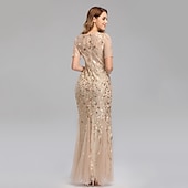 olcso Ruhák-Ordító 20-as évek 1920-as évek Koktélruha Flapper ruha Ruhák Álarcosbál A nagy Gatsby Charleston Esküvői Vendég Flitter Jelmez Női Álarcos mulatság Esküvő Esküvői vendég Buli / Este Felnőttek Ruha