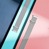 billige Fitbit klokkebånd-Reim til Smartklokke Kompatibel med Fitbit Versa 4 Sense 2 Versa 3 Sense Rustfritt stål Smartklokke Stropp Pustende Støtsikker Milanesisk rem Erstatning Armbånd