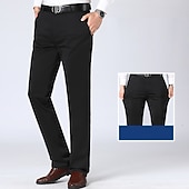 ieftine Subţire-Bărbați Costume Pantaloni chinez Buzunar Simplu Confort Respirabil Nuntă Afaceri Casual Modă Clasic Galben Bleumarin Strech
