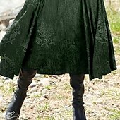 voordelige Boho Jurk-Dames Halflange jurk Casual jurk Winter jurk Etnische jurk Swingjurk Vakantie Casual Bescheiden Formeel Buiten Winter jurk Normale pasvorm Kleurgradatie Lange mouw Ronde hals Groen Herfst Winter
