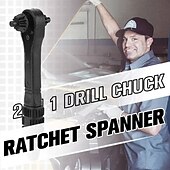 preiswerte Schraubenschlüssel &amp; Sets-2-in-1-Doppelmaulschlüssel-Werkzeug, flexibler Kopf, Ratschenschlüssel mit doppeltem Verwendungszweck, Chrom-Vanadium-Stahl
