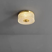 economico Lampade e ventilatori da soffitto-Plafoniere design isola 16cm rame ottone moderne 220-240v