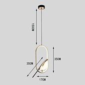abordables Luces colgantes-Lámpara colgante diseño simple 17cm aluminio led estilo nordico 85-265v