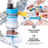 cheap Faucet Sprayer-360 Rotatable Bent Water Saving Tap Aerator Diffuser Faucet Nozzle Filter Water Filter Swivel Head Kitchen Faucet Bubbler
