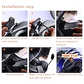 voordelige Motorhelm headsets-Motorhelm bluetooth headset full duplex intercom speaker fm radio motor communicatie systeem handsfree waterdichte hoofdtelefoon 1000m