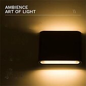 cheap Outdoor Wall Lights-Lightinthebox 6W 480lm Led Wall Light Simple / Modern /Up down led Stair Bedside Lamp Bedroom Reading Wall Lamp Porch Stair Decoration Light AC85-265V