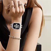 זול נרתיק לשעון חכם-3 חבילות נרתיק שעון עם מגן מסך מותאם ל Apple Watch Series 8 7 41mm 45mm / Series 6 5 4 SE 40mm 44mm / Series 3 2 1 38mm 42mm עמידות בפני כתמים בלינג יהלום מחוספס זכוכית משוריינת / PC שעון כיסוי