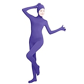 cheap Matte-Zentai Suits Catsuit Skin Suit Carnival Costume Full Body Suit Kings Day All Solid Color Lycra® Costume for Party Stage Kid&#039;s Adults&#039;