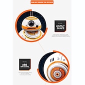זול רכבי rc-bb-8 כדור rc רובוט bb8 דמות פעולה bb 8 droid רובוט 2.4 גרם שלט רחוק רובוט אינטליגנטי bb8 דגם צעצוע לילד מתנה