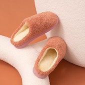 cheap Home Slippers-Home Slippers for Women Men, Fuzzy House Slippers Memory Foam  Slippers Slip on Cozy Bedroom Shoes Anti-Skid Rubber Sole Indoor Outdoor Shoes