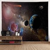 billige Planet Tapestry-verdensrommet planeter billedvev univers galakse veggteppe veggtepper for soverom billedvev strandteppe college sovesal hjemmeinnredning