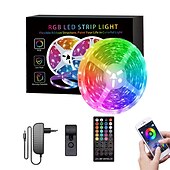 お買い得  WiFi&amp;音楽コントロール-led スマート ストリップ ライト 10 メートル 20 メートル 30 メートル rgb 音楽同期 12v led ストリップ 5050 smd 色を変更する led ライトと bluetooth コントローラ アダプタ寝室ホーム テレビ バックライト diy の装飾