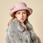 economico Cappelli per feste-cappelli piuma artificiale misto poliestere / cotone bombetta / cappello a cloche cappello a secchiello cappello fedora kentucky derby cocktail royal astcot matrimonio autunnale elegante con
