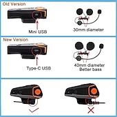 voordelige Motorhelm headsets-Motorhelm bluetooth headset full duplex intercom speaker fm radio motor communicatie systeem handsfree waterdichte hoofdtelefoon 1000m