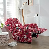 cheap Recliner Chair Cover-Stretch Recliner Cover Recliner Covers 1 Seater Armchair Couch Slipcover with Elastic Loop, Anti-cat Scratch Furniture Protector for Kids, Pets, Dogs, Cats