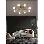 cheap Ceiling Lights-Golden Bedroom Ceiling Lamp Creative Multi Head Simple Living Room Dining Room Lamp Household Led Main Lamp