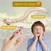 Недорогие Игрушки для розыгрышей и розыгрышей-имитация дистанционного управления игрушка змея быстро движущаяся симуляция поддельная гремучая змея робот игрушка питание контроллер яйца змеи змея ужас навыки игрушка для детей, чтобы играть на