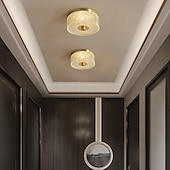 economico Lampade e ventilatori da soffitto-Plafoniere design isola 16cm rame ottone moderne 220-240v