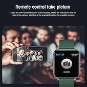 preiswerte Smartwatch-P22 Smartwatch 1.3 Zoll Smartwatch Fitnessuhr Bluetooth Schrittzähler Fitness Tracker AktivitätenTracker Kompatibel mit Android iOS Damen Herren Langer Standby Kamera Kontrolle Anti-verloren IP 67