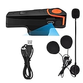 voordelige Motorhelm headsets-Motorhelm bluetooth headset full duplex intercom speaker fm radio motor communicatie systeem handsfree waterdichte hoofdtelefoon 1000m