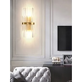 levne Křišťálová nástěnná svítidla-křišťálové kreativní moderní nástěnné lampy v severském stylu nástěnné svítidla ložnice jídelna ocelové nástěnné světlo 110-120v 220-240v