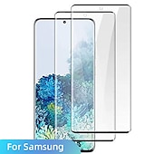 voordelige Screenprotectors voor Samsung-2 pcts Scherm Beschermer Voor Samsung Galaxy S24 Ultra Plus S23 S22 S21 S20 Plus Ultra S10 Note 20 Ultra 10 Plus S9 Gehard Glas 9H-hardheid Anti-vingerafdrukken High-Definition (HD) Krasbestendig 3D