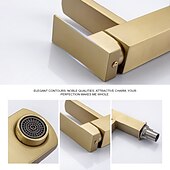 abordables Robinets de lavabo-robinet d&#039;évier de salle de bain, finitions électrolytiques / peintes classiques en acier inoxydable ensemble central robinets de bain à un trou à une poignée
