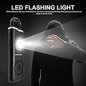 billige Sikkerhetssensorer og -alarmer-personlig alarm nøkkelring for kvinner 130db sirene alarm led lommelykt med strobe lys oppladbar sikkerhetsalarm
