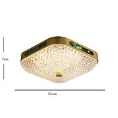 economico Lampade e ventilatori da soffitto-25cm lanterna desgin plafoniere rame ottone moderne 220-240v