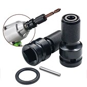 preiswerte Bohrer-Set-1/2-Zoll-Antrieb auf 1/4-Zoll-Sechskantschaft-Futter-Luftschrauber-Konverter-Adapter Educer-Luftschlag-Handwerker-Ratschenschlüssel