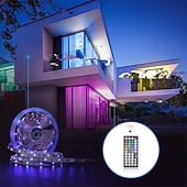 abordables Contrôle WiFi et musique-5 m led bandes lumineuses bluetooth app rgb smd 2835 ip20 luces flexible lampe ruban diode dc12v décoration de fête à la maison