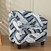 cheap Armchair Cover &amp; Armless Chair Cover-Floral Printed Club Chair Barrel Chair Slipcover Stretch Armchair Covers 1-Piece Club Tub Chair Covers Sofa Cover Couch Furniture Protector Cover  Spandex Couch Covers for Living Room