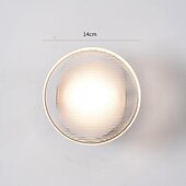 cheap Indoor Wall Lights-Modern Bedroom Bedside Staircase Corridor TV Background Wall Light Designer Model Room Round Night Light