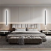 economico Luci da parete-Lightinthebox Lampada da Parete Lunga Minimalista, Lampada da Parete Moderna a LED da 40 cm/60 cm, Lampada da Parete per Soggiorno, Camera da Letto, Comodino, Lampada da Parete per Interni in