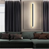 economico Luci da parete-Lightinthebox Lampada da Parete Lunga Minimalista, Lampada da Parete Moderna a LED da 40 cm/60 cm, Lampada da Parete per Soggiorno, Camera da Letto, Comodino, Lampada da Parete per Interni in