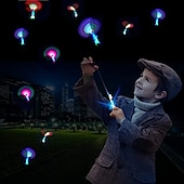 cheap Beach &amp; Outdoor Toys-10pcs Amazing Led Light Arrow Rocket Helicopter Flying Toy Party Fun Gift Elastic Slingshot Flying Copters Birthdays Outdoor Game for Children Kidsfor Gift for Boy&amp;Girls