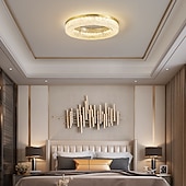 economico Lampadario in Cristallo-60cm sospensione lanterna design plafoniere rame ottone moderne 220-240v