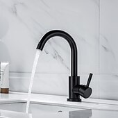 economico Rubinetti per lavandino bagno-rubinetto lavabo bagno - girevole / classico acciaio inox / finiture verniciate rubinetti vasca monocomando monoforo centroset
