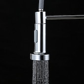 cheap Kitchen Faucets-Kitchen Faucets 304 Stainless Steel Single Handle Single Lever Pull Down Sprayer Spring Kitchen Sink Faucet Brushed Nickel