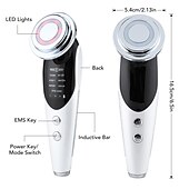 economico Apparecchi per la cura del viso-7 in 1 dispositivi di sollevamento del viso rf microcorrente ringiovanimento della pelle massaggiatore viso terapia della luce anti invecchiamento rughe apparato di bellezza