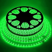 cheap Waterproof Strip Lights-LED Strip Light Plug in Outdoor Waterproof IP67 AC220V 4040 LED Strip Light Diode Tape Holiday Decorative Light LED String with 60led / m with EU Plug