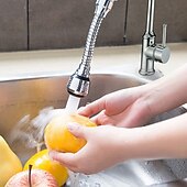 economico Spruzzatori-rubinetto gorgogliatore 360 gradi rubinetto della cucina aeratore risparmio idrico ugello ad alta pressione rubinetto adattatore diffusore filtro acqua regolabile