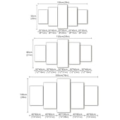 olcso Absztrakt nyomatok-5 panel nyomatok poszterek háromszínű pitypang absztrakt fali művészet fali akasztás lakberendezési ajándék hengerelt vászon keretezetlen feszítetlen